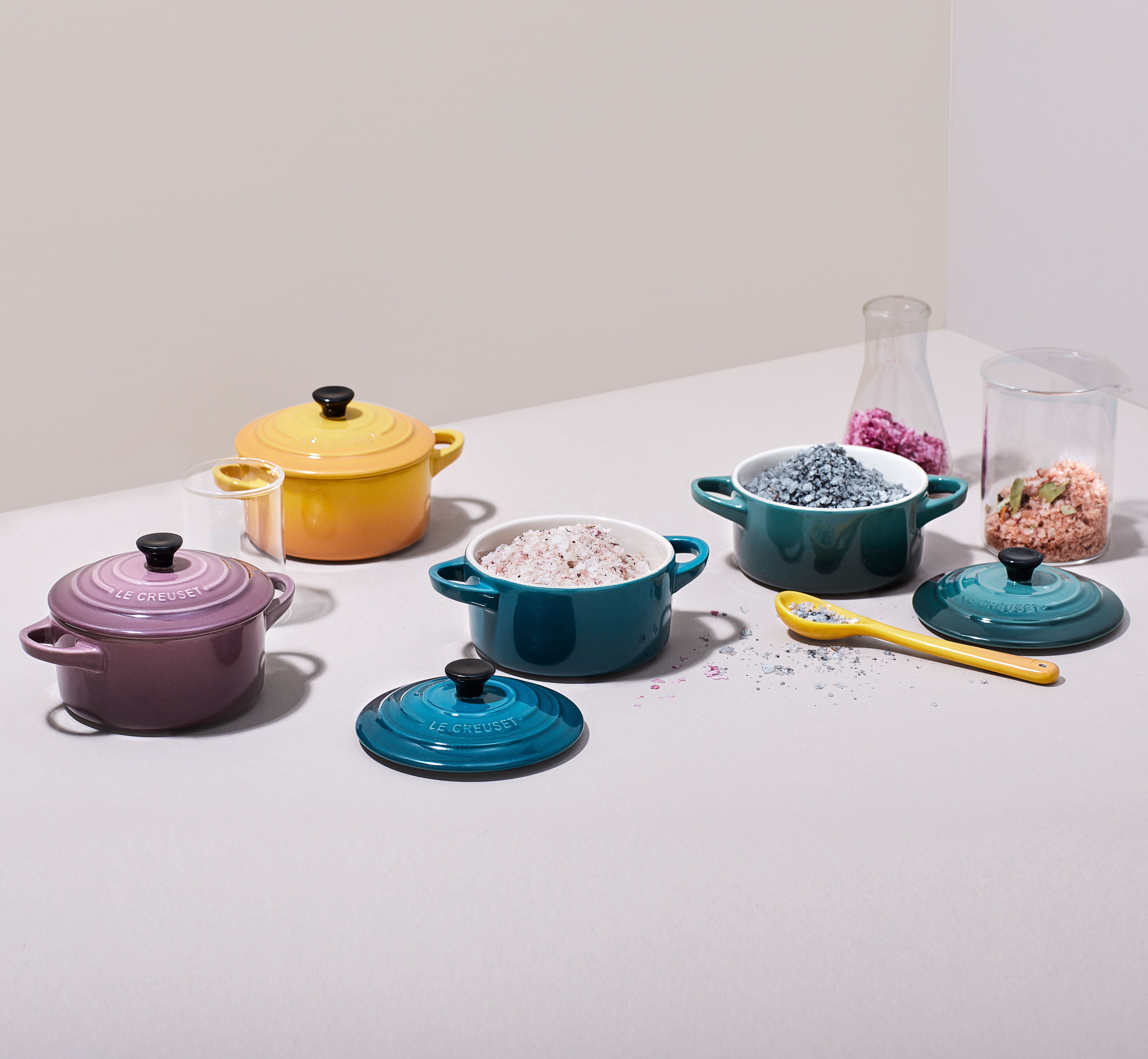 Set 4 Mini Cocotte Botanique